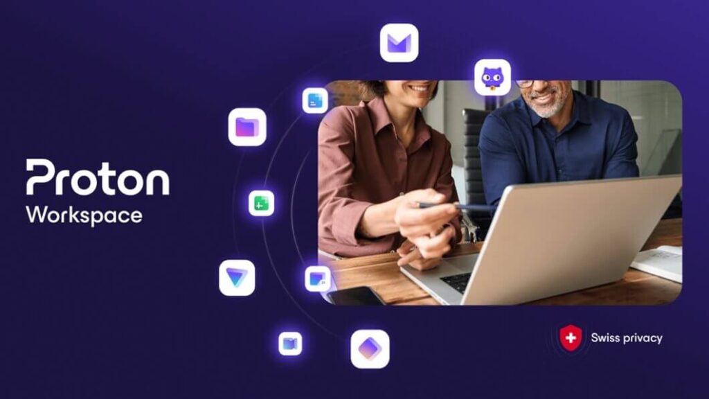 Interface do Proton Workspace mostrando integração de ferramentas