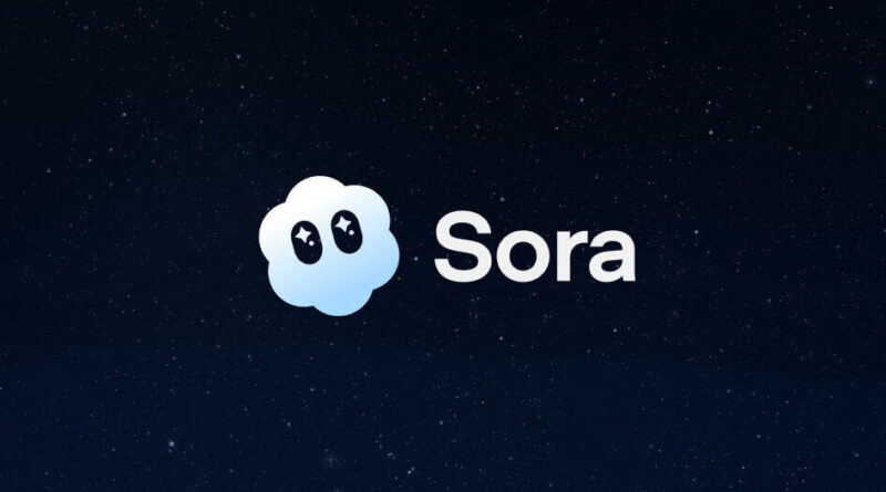 Logotipo do Sora, da OpenAI, gerador de vídeos com IA