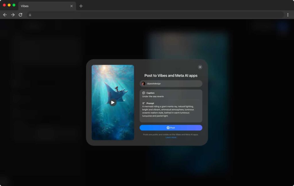 Meta testa Vibes, novo estúdio de vídeo com IA 3 Estrutura de timeline do Vibes mostrando múltiplas faixas de vídeo e áudio