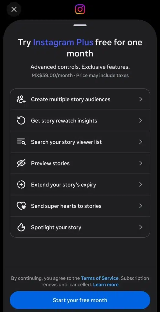 Meta inicia testes do Instagram Plus com assinatura premium