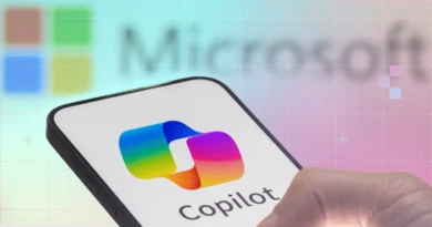 Logo da Microsoft e Windows 11 com Copilot