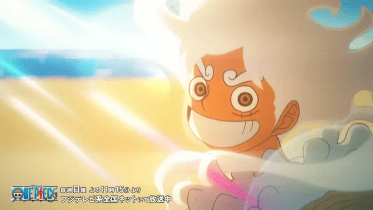 Imagem promocional de One Piece com mural e os Cavaleiros Sagrados