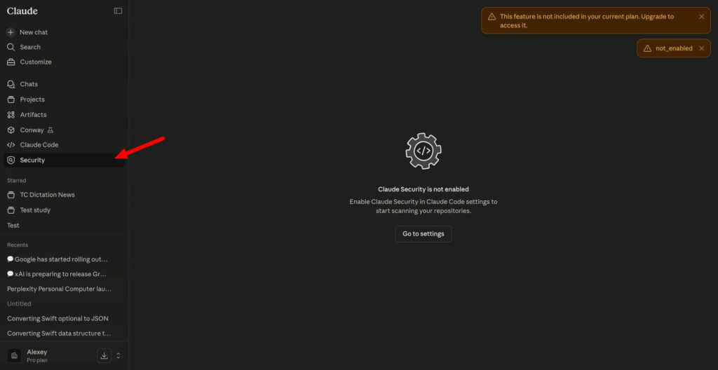 Interface do Claude Code em uso