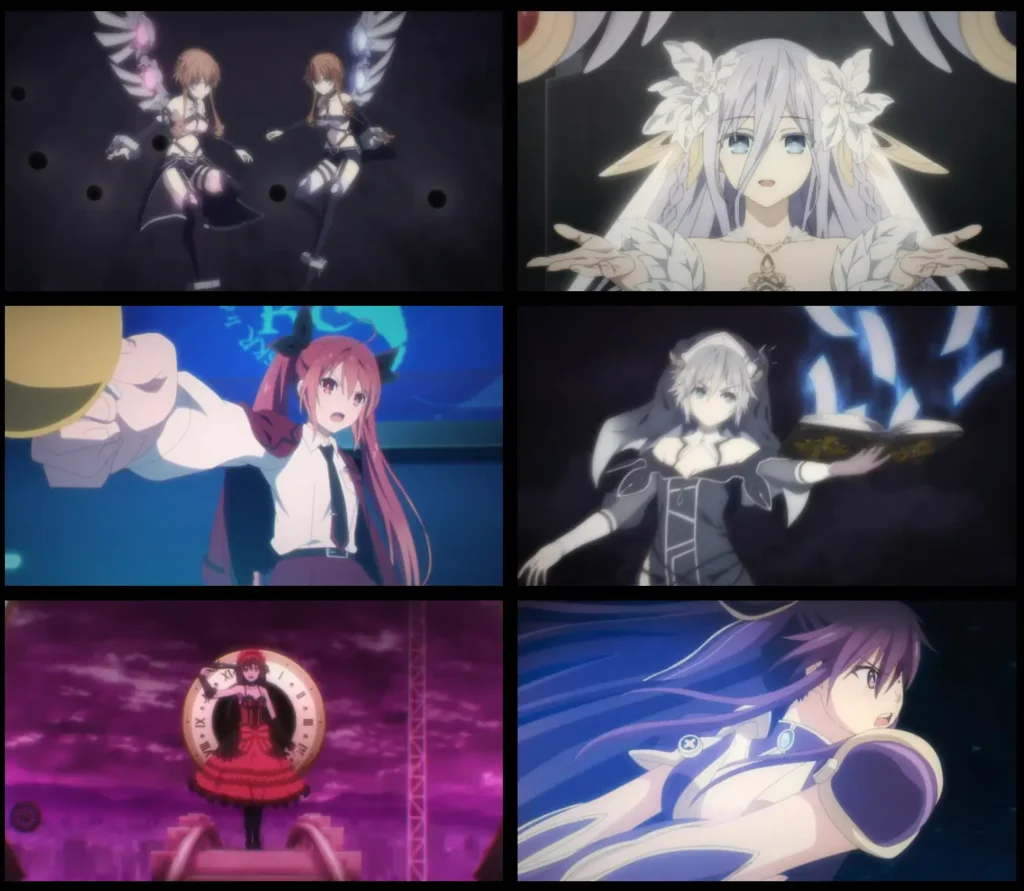 Cena de Date A Live F mostrando Tohka e Shido