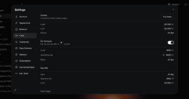 Interface do Grok Build - nova ferramenta de codificação da xAI com sistema de créditos
