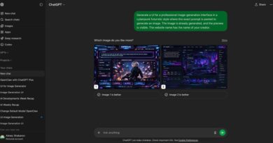 Imagem de amostra do ChatGPT exibindo o novo modelo OpenAI Image V2 com interface gerada realisticamente.