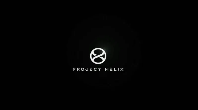 Logo do Project Helix com fundo preto e design minimalista