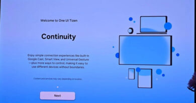 TV Samsung exibe atualização que ativa Google Cast na One UI Tizen